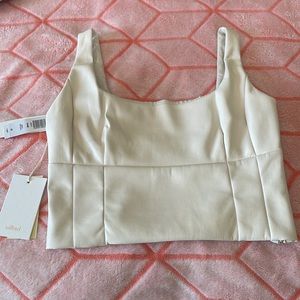 NWT Aritzia Wilfred Shine in Vegan Leather in color birch